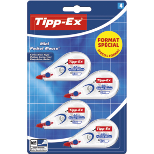 Tipp-Ex Mini Pocket Mouse 3+1, Pack zu 4 Stück