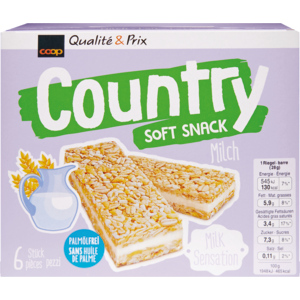 Country Riegel Milch, 6 x 28 g