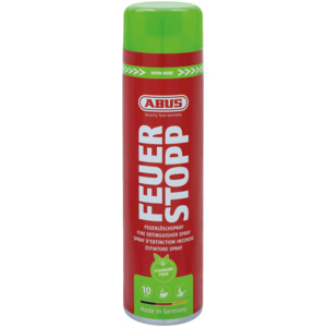 ABUS Feuerlöschspray 625ml, fluorfrei, Sprühzeit ca. 25 Sekunden ABUS Feuerlöschspray 625ml, fluorfrei, Sprühzeit ca. 25 Sekunden