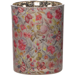 Windlicht Zara Blumen, 12 cm