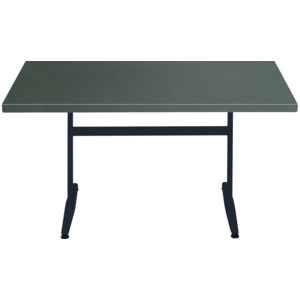 HKP Tisch, tannengrün, 140 x 80 cm, untergestell schwarz HKP Tisch, tannengrün, 140 x 80 cm, untergestell schwarz