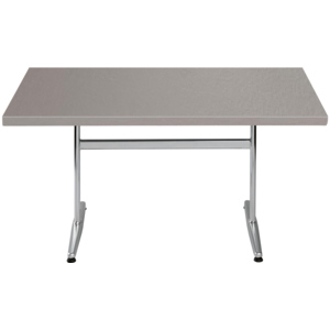 HKP Tisch, grau, 140 x 80 cm, galvanisch