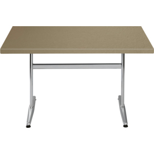 HKP Tisch, beige, 120 x 80 cm, galvanisch
