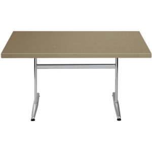 HKP Tisch, beige, 140 x 80 cm, galvanisch