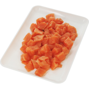 ASC Lachs Poke Würfel, 1.5 cm, tiefgekühlt, 500 g ASC Lachs Poke Würfel, 1.5 cm, tiefgekühlt, 500 g