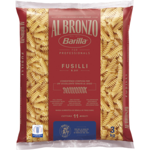 Barilla Al Bronzo Fusilli, N° 341, 3 x 3 kg