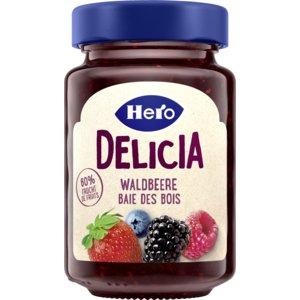Hero Delicia Original Waldbeeren Konfitüre, 60% Fruchtanteil, 290 g