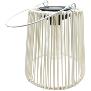Lampe Solar, aus Metall, weiss, 18,5 x 21 cm Lampe Solar, aus Metall, weiss, 18,5 x 21 cm