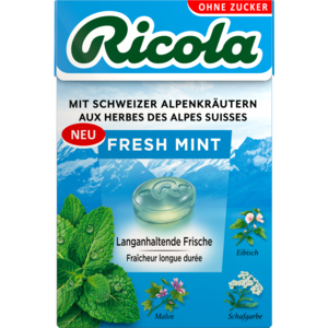 Ricola Fresh-Mint o.Z. mit Stevia, 20 x 50 g