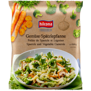 Hilcona Gemüse Spätzlipfanne, tiefgekühlt, 5 x 1,5 kg Hilcona Gemüse Spätzlipfanne, tiefgekühlt, 5 x 1,5 kg