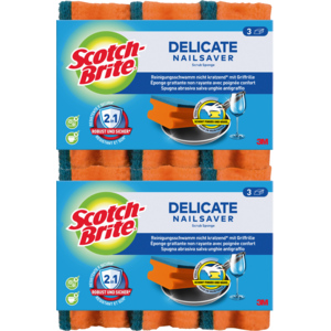 Scotch-Brite Schwamm, universal, orange, 2 x 3 St