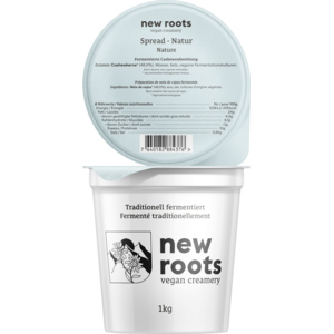 New Roots Spread nature, Streichkäse vegan, 1 kg New Roots Spread nature, Streichkäse vegan, 1 kg
