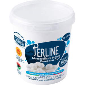 Nuova Casearia Mozzarella di Bufala Campana DOP, 50 x 10 g Nuova Casearia Mozzarella di Bufala Campana DOP, 50 x 10 g
