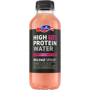 Emmi High Protein Water Reload, Raspberry & Elderflower (2 x 6) 50 cl PET