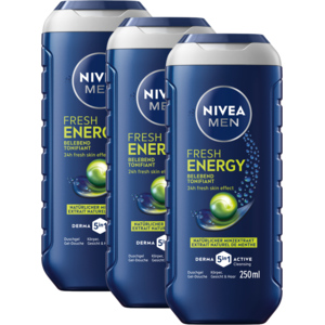 Nivea Dusch Men Energy, 3 x 250 ml