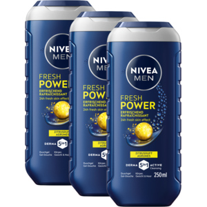 Nivea Dusch Men Power, 3 x 250 ml Nivea Dusch Men Power, 3 x 250 ml