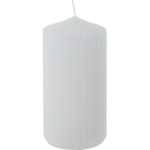 Zylinderkerze gerillt, 60 x 120 mm, 40 h, weiss Zylinderkerze gerillt, 60 x 120 mm, 40 h, weiss