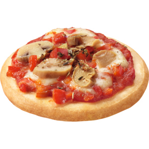Hug Mini Pizza mit Champignons & Peperoni, vorgebacken, tiefgekühlt, 20 x 60 g Hug Mini Pizza mit Champignons & Peperoni, vorgebacken, tiefgekühlt, 20 x 60 g