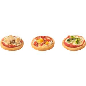 Hug Mini Pizzette, assortiert, vorgebacken, tiefgekühlt, 72 x 20 g