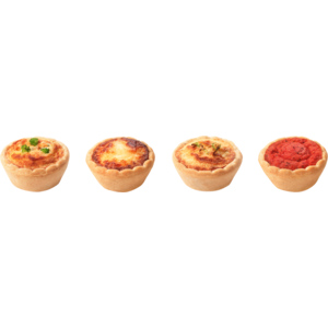 Hug Mini Chüechli Party assortiert, vorgebacken, tiefgekühlt, 96 x 16 g Hug Mini Chüechli Party assortiert, vorgebacken, tiefgekühlt, 96 x 16 g