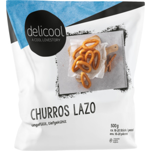 Delicool Churros Lazo, tiefgekühlt, 500 g Delicool Churros Lazo, tiefgekühlt, 500 g