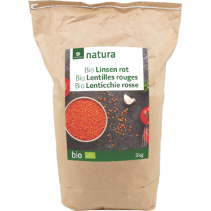 Natura Bio Linsen rot, 5 kg Natura Bio Linsen rot, 5 kg
