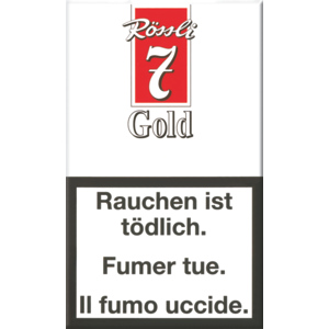 Rössli 7 Gold, Pack zu 5 Etui x 10 Stück