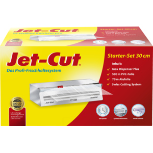 In/Out Jet-Cut Inox Dispenser Plus 30 cm inkl. 500 m Jet-Cut + 70 m Alustar In/Out Jet-Cut Inox Dispenser Plus 30 cm inkl. 500 m Jet-Cut + 70 m Alustar