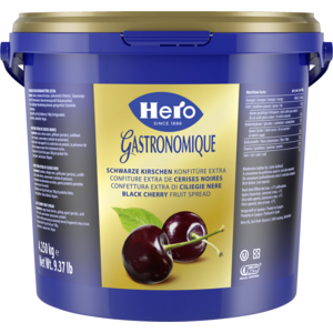 Hero Konfitüre Kirschen schwarz Extra, 4,25 kg Hero Konfitüre Kirschen schwarz Extra, 4,25 kg