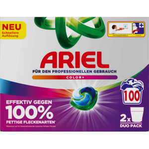 Ariel Professional Vollwaschmittel Pods 3in1 Color, 2 x 50 Waschgänge Ariel Professional Vollwaschmittel Pods 3in1 Color, 2 x 50 Waschgänge