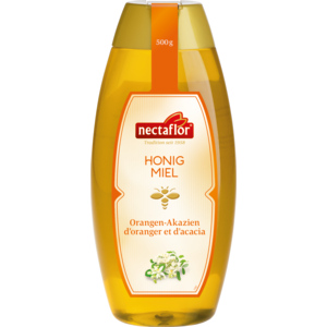 Nectaflor Orangen-Akazienhonig flüssig, 500 g Nectaflor Orangen-Akazienhonig flüssig, 500 g