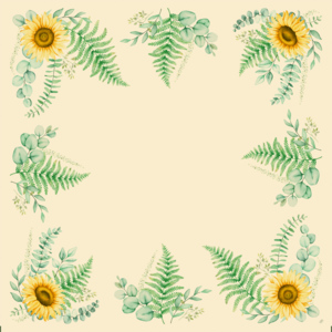 Dunicel Napperons Sunflower dreams, 84 x 84 cm, 20 St Dunicel Napperons Sunflower dreams, 84 x 84 cm, 20 St