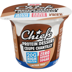 Chiefs Protein Dessert Coupe Chantilly, laktosefrei, 8 x 200 g