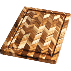 Herring Schneidbrett mit Saftrille Teak, 36 x 26 x 2,5 cm Herring Schneidbrett mit Saftrille Teak, 36 x 26 x 2,5 cm