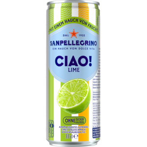 San Pellegrino CIAO Limette Dose (4 x 6) 33 cl San Pellegrino CIAO Limette Dose (4 x 6) 33 cl