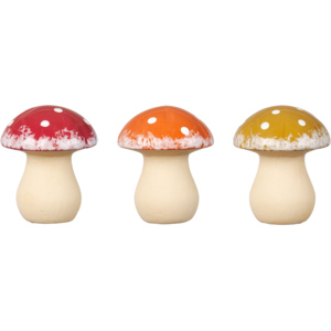 Pilz assortiert, aus Keramik, 10,5 x 12,5 cm Pilz assortiert, aus Keramik, 10,5 x 12,5 cm