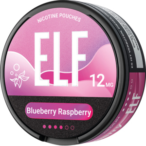 5 x ELF Nicotine Pouches Blueberry Raspberry, 12mg 5 x ELF Nicotine Pouches Blueberry Raspberry, 12mg