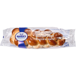 Romer's Butterzopf, gebacken, einzeln verpackt, tiefgekühlt, 6 x 600 g