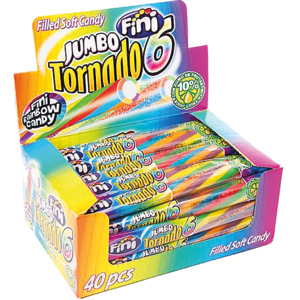 Fini Jumbo Tornado Rainbow, 40 x 50 g