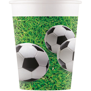 In/Out Becher Fussball 200 ml, Pack zu 8 Stück In/Out Becher Fussball 200 ml, Pack zu 8 Stück