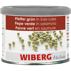 Wiberg Pfeffer grün, ganz, in Salz-Lake, 170 g Wiberg Pfeffer grün, ganz, in Salz-Lake, 170 g
