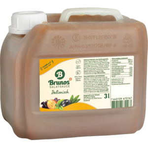 Bruno's Salatsauce italienisch, 3 l Bruno's Salatsauce italienisch, 3 l