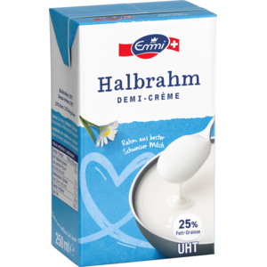 Emmi Halbrahm 25%, UHT, 18 x 2,5 dl Emmi Halbrahm 25%, UHT, 18 x 2,5 dl