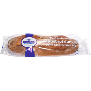 Romer's Huusbrot dunkel, vorgebacken, einzeln verpackt, tiefgekühlt, 6 x 1 kg Romer's Huusbrot dunkel, vorgebacken, einzeln verpackt, tiefgekühlt, 6 x 1 kg