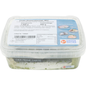 MSC Bismarck Heringe, 1 kg MSC Bismarck Heringe, 1 kg