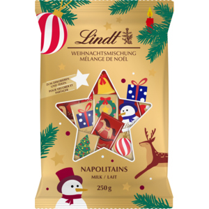 Lindt Naps Milch Bag Xmas, 250 g
