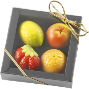 olo marzipan Marzipanfrüchte 4er,  96 g