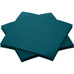 Bio Dunisoft Servietten, ocean teal, 20 x 20 cm, 16 x 180 St Bio Dunisoft Servietten, ocean teal, 20 x 20 cm, 16 x 180 St
