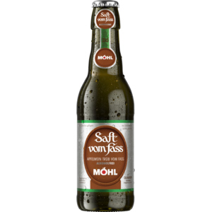 Möhl Saft vom Fass trüb alkoholfrei 33 cl EW Glas