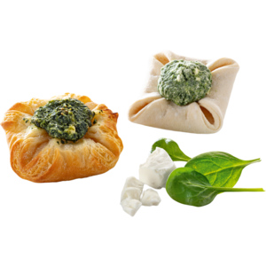 Hug Mini Plunder Spinat-Feta, tiefgekühlt, 60 x 32 g Hug Mini Plunder Spinat-Feta, tiefgekühlt, 60 x 32 g